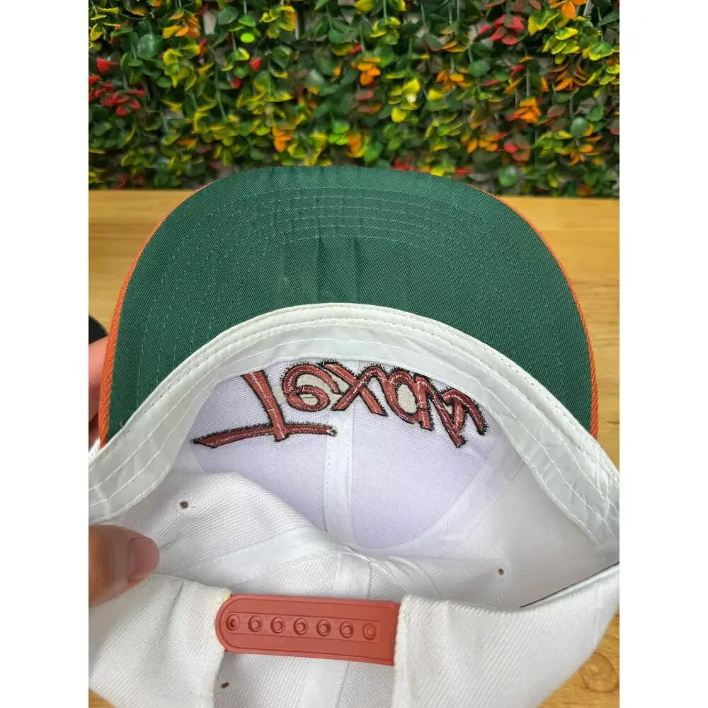 Texas Academy Fits AF Snapback Hat Cap Burnt Orange White Mens Adjustable OSFA‎